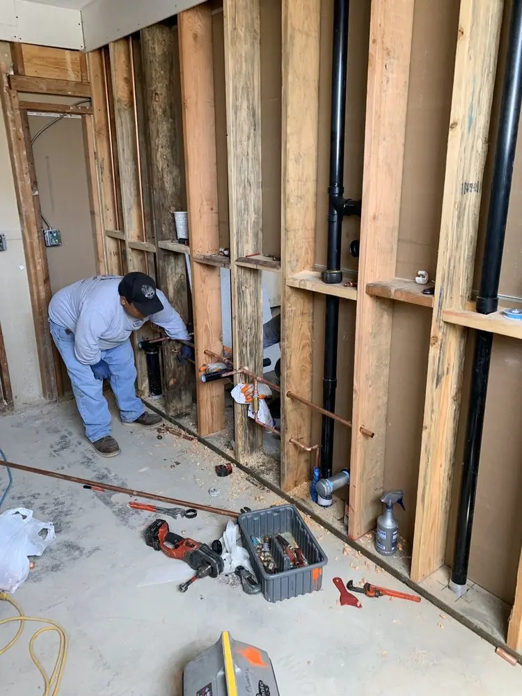 Commercial rough-in plumbing for Gas Line Repair in Frederick